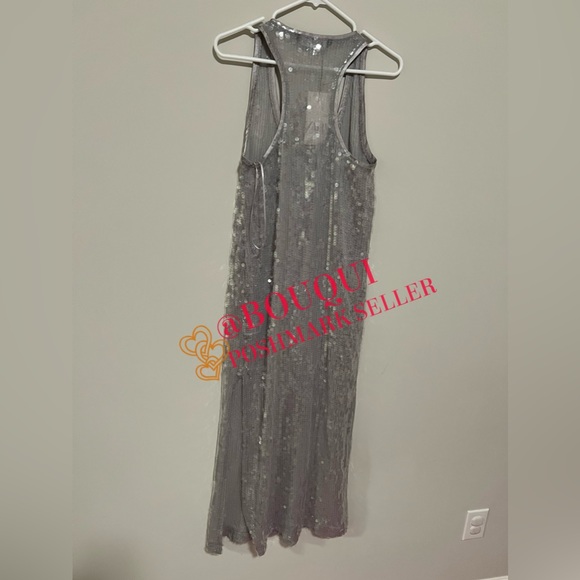 BLOGGERS FAV ZARA RACERBACK SEQUIN DRESS - Picture 3 of 4